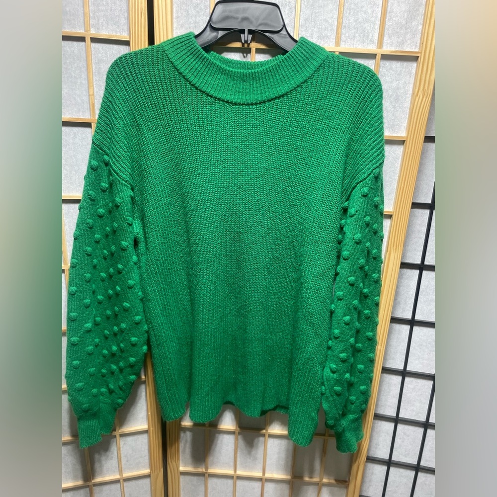 CeCe Sweater Kelly Green Size Large